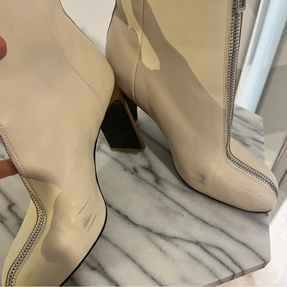 Rag & Bone Ellis Cream Leather Tabi Style High boots with Zipper 38 / 8.5 $770 - Picture 11 of 13